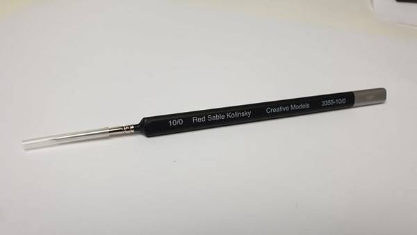 Creative Models Kolinsky Sable Triangular Brush No. 10/0