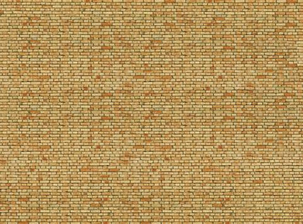 Noch 56613 Yellow Brick 3D Cardboard Sheet 25x12.5cm