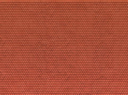 Noch 56690 Plain Red Tile 3D Cardboard Sheet 25x12.5cm