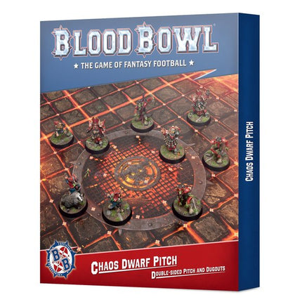 Blood Bowl: Chaos Dwarf Team Double-sided Pitch And Dugouts