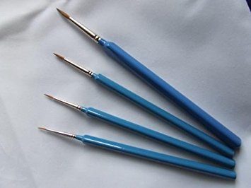 Kolinsky Sable Triangular Large Brush Set: 0, 1, 2, 4
