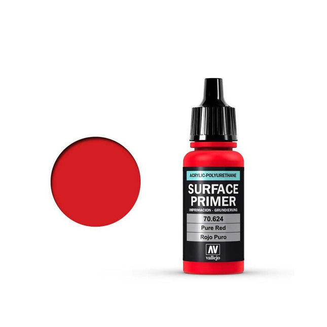Vallejo: Acrylic Surface Primer Pure Red (17ml)