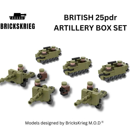 Brickskrieg British 25pdr Artillery Box Set