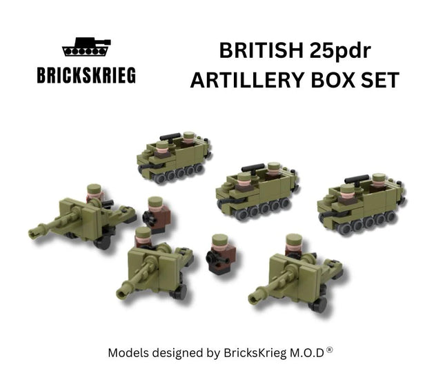 Brickskrieg British 25pdr Artillery Box Set