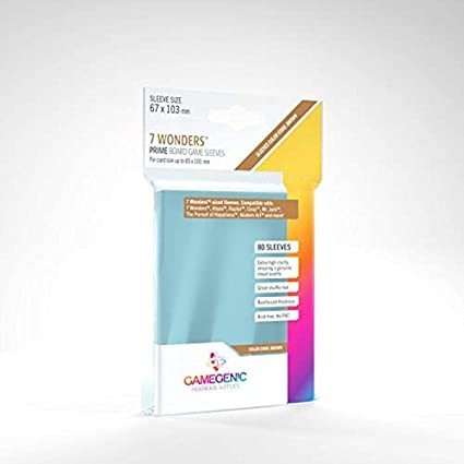Gamegenic Prime 7 Wonders Sleeves 67 x 103mm (80)