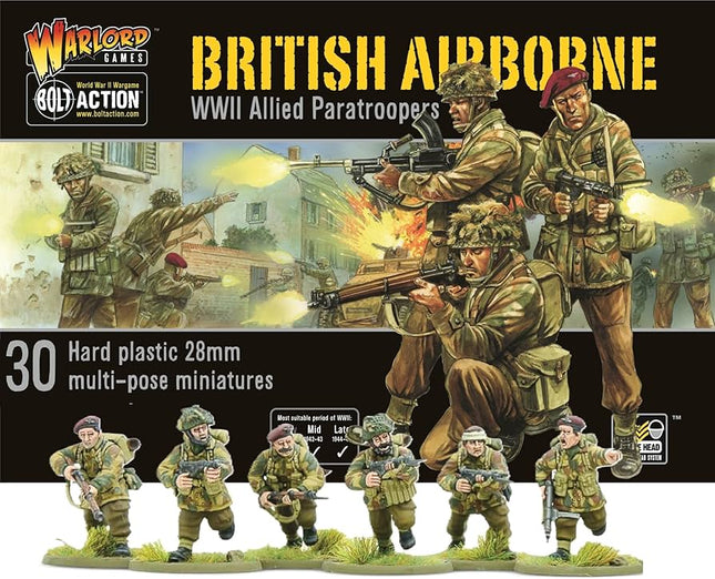 Bolt Action - British Airborne WWII Allied Paratroopers