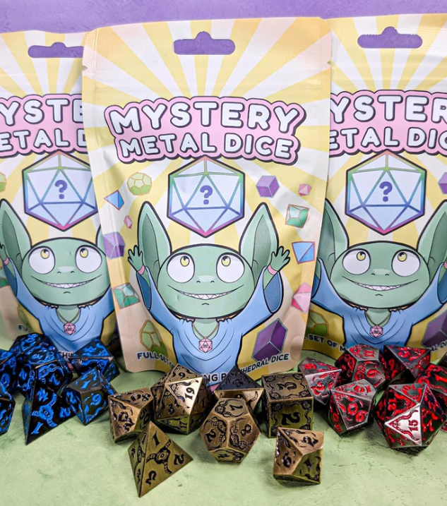 Mystery Dice Goblins: Mystery Metal Dice Polyhedral Set (7)