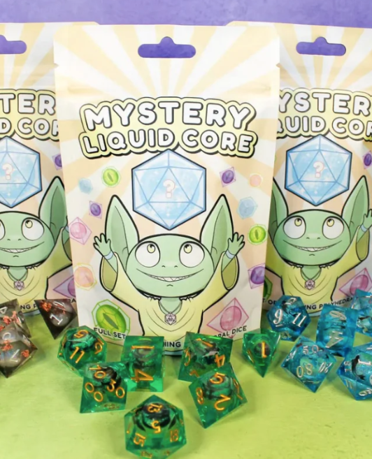 Mystery Dice Goblins: Mystery Liquid Core Dice Polyhedral Set (7)