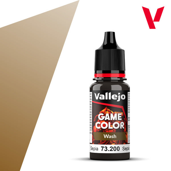 Vallejo Game Color Wash 18ml - Sepia