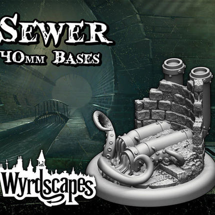 Wyrdscapes Sewer 40mm Bases