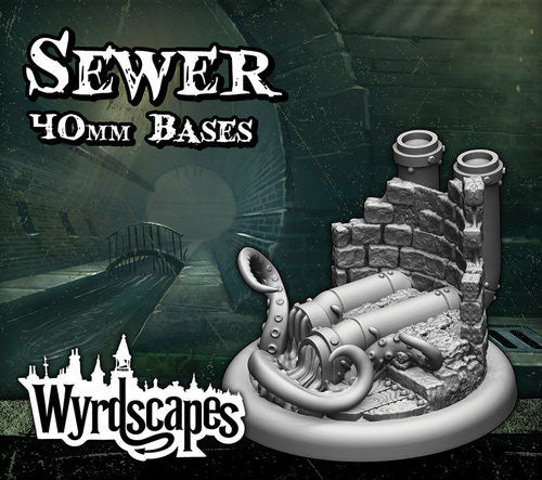 Wyrdscapes Sewer 40mm Bases
