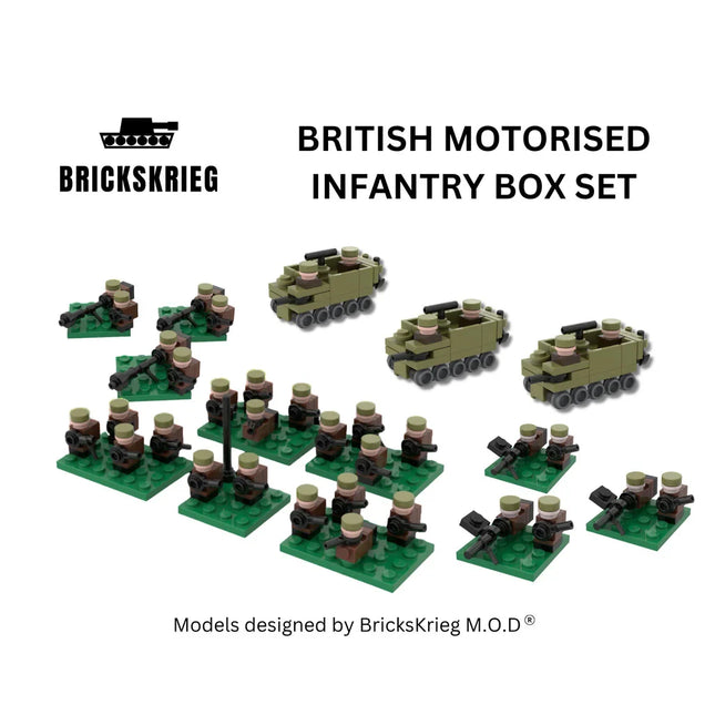 Brickskrieg British Motorised Infantry Box Set