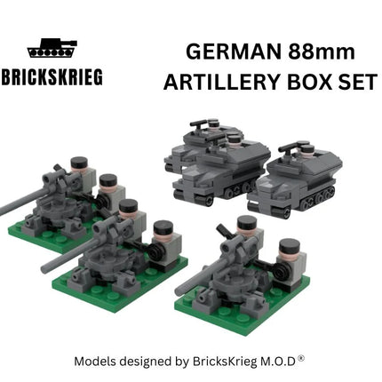 Brickskrieg German 88mm Artillery Box Set