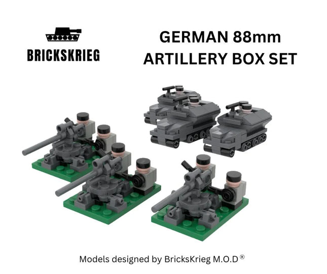 Brickskrieg German 88mm Artillery Box Set