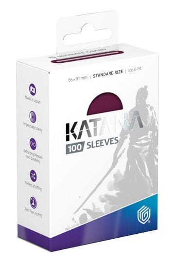 Ultimate Guard Katana Sleeves Standard Size (100) - Radiant Plum