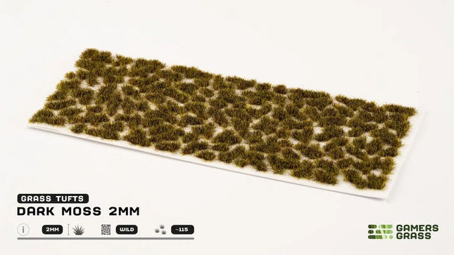Gamers Grass: Dark Moss 2mm Wild