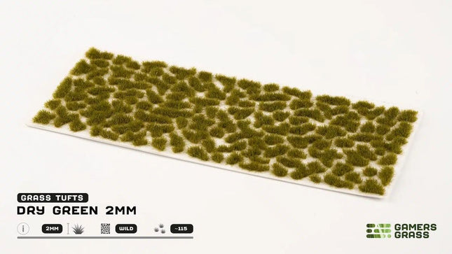 Gamers Grass: Dry Green 2mm Wild