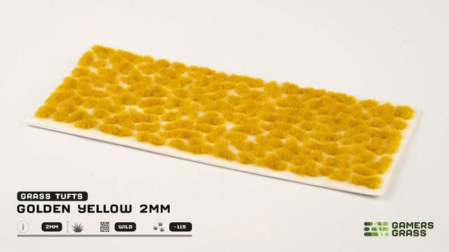 Gamers Grass: Golden Yellow 2mm Wild