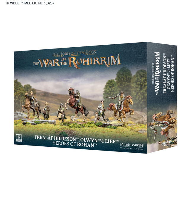 Middle Earth Strategy Battle Game: Fréaláf Hildeson, Olwyn & Lief, Heroes of Rohan