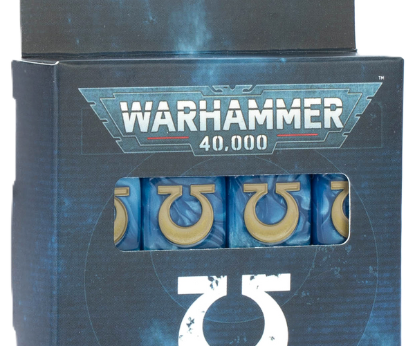 Warhammer 40,000 Ultramarines Dice – Dice Saloon
