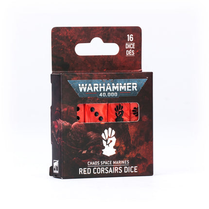 Chaos Space Marines: Red Corsairs Dice PREORDER