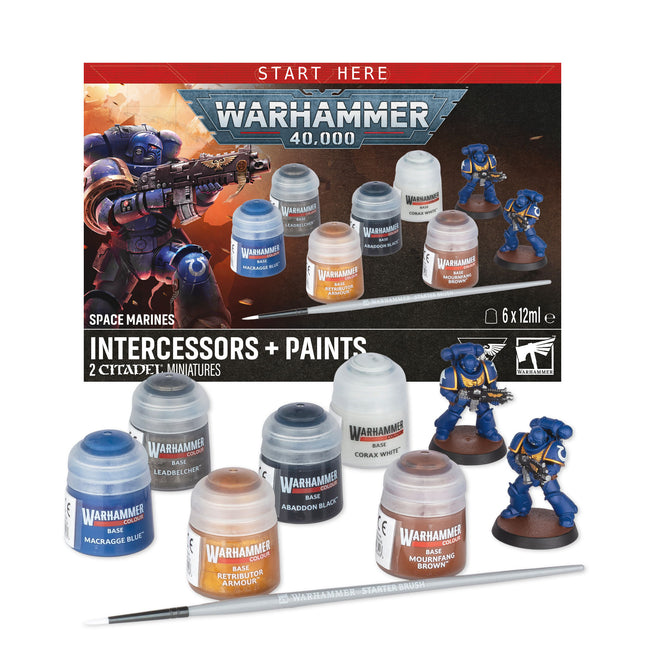 Warhammer 40,000 Space Marines: Intercessors & Paints