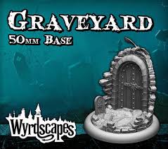 Wyrdscapes Graveyard 50mm Base