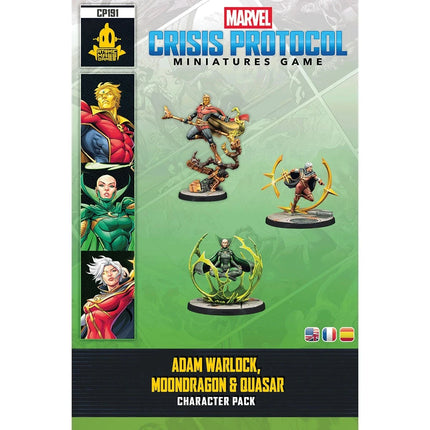 Marvel Crisis Protocol: Adam Warlock, Moondragon, Quasar Character Pack