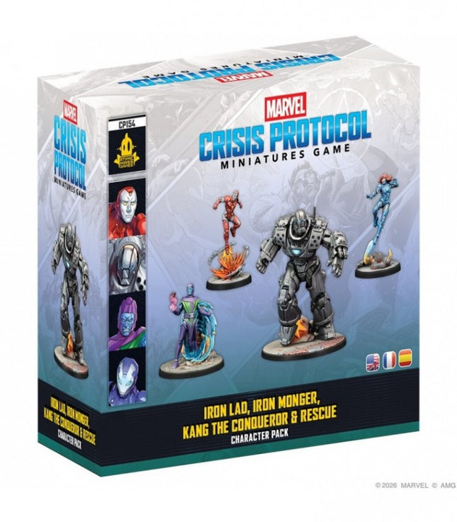Marvel: Crisis Protocol Iron Lad, Iron Monger, Kang The Conqueror & Rescue