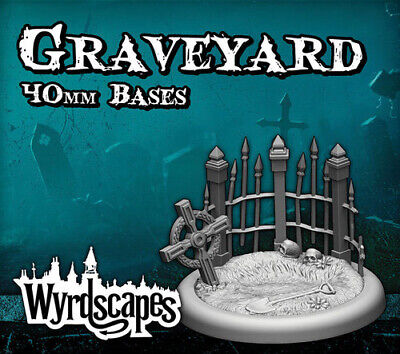 Wyrdscapes Graveyard 40mm Bases